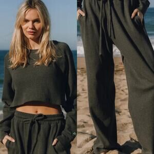 Daily Drills Thermal Resort Pants Crop Long Sleeve Set